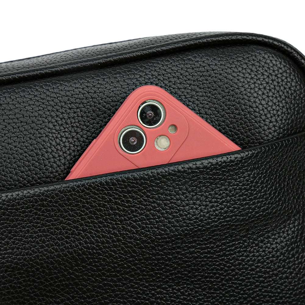 A modern women's handbag made of luxurious leather