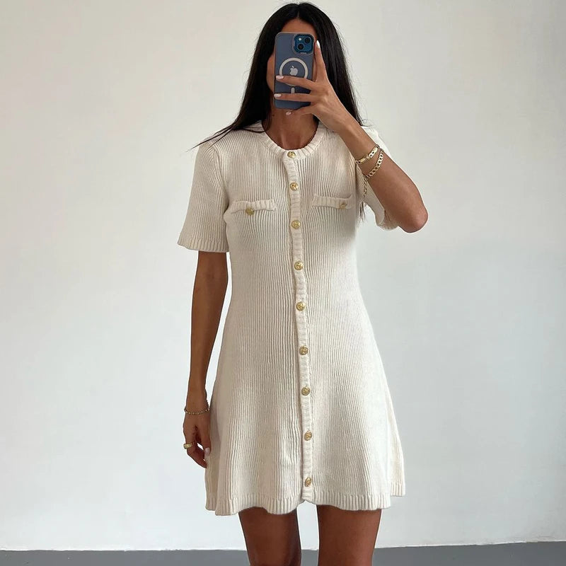 Chic Rib Dress - Ella fashion