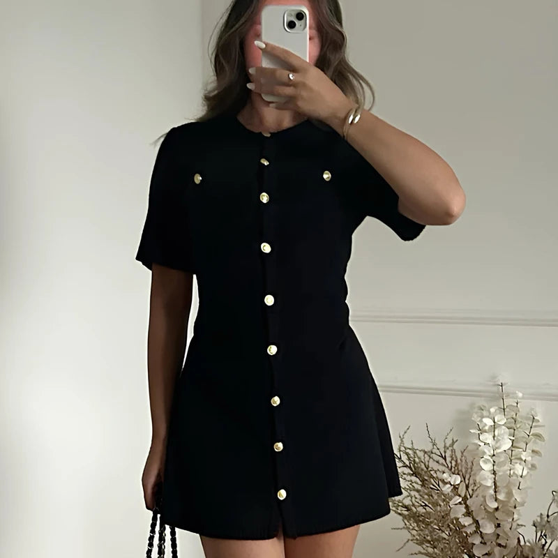 Chic Rib Dress - Ella fashion