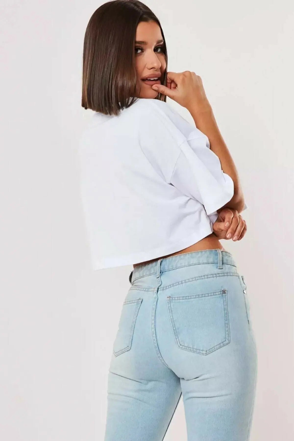 Cotton sports sweater at the top of the navel - Ella fashion
