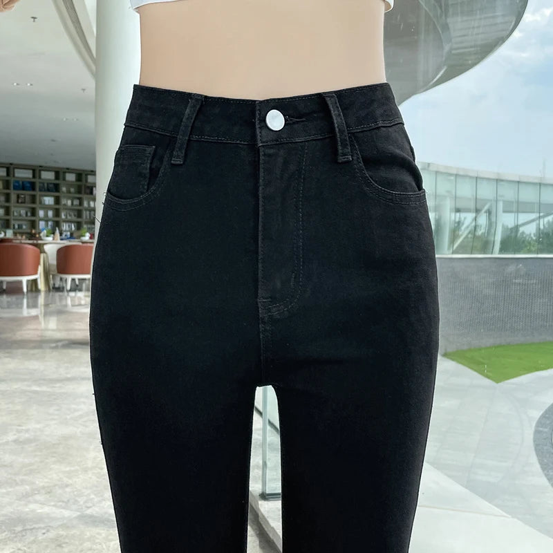 Fashionable stretch women's jeans - Ella fashion