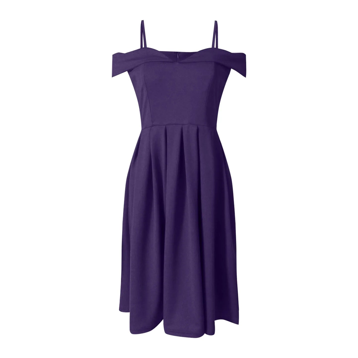 Glam Ruffle Off-Shoulder Dress - Ella fashion