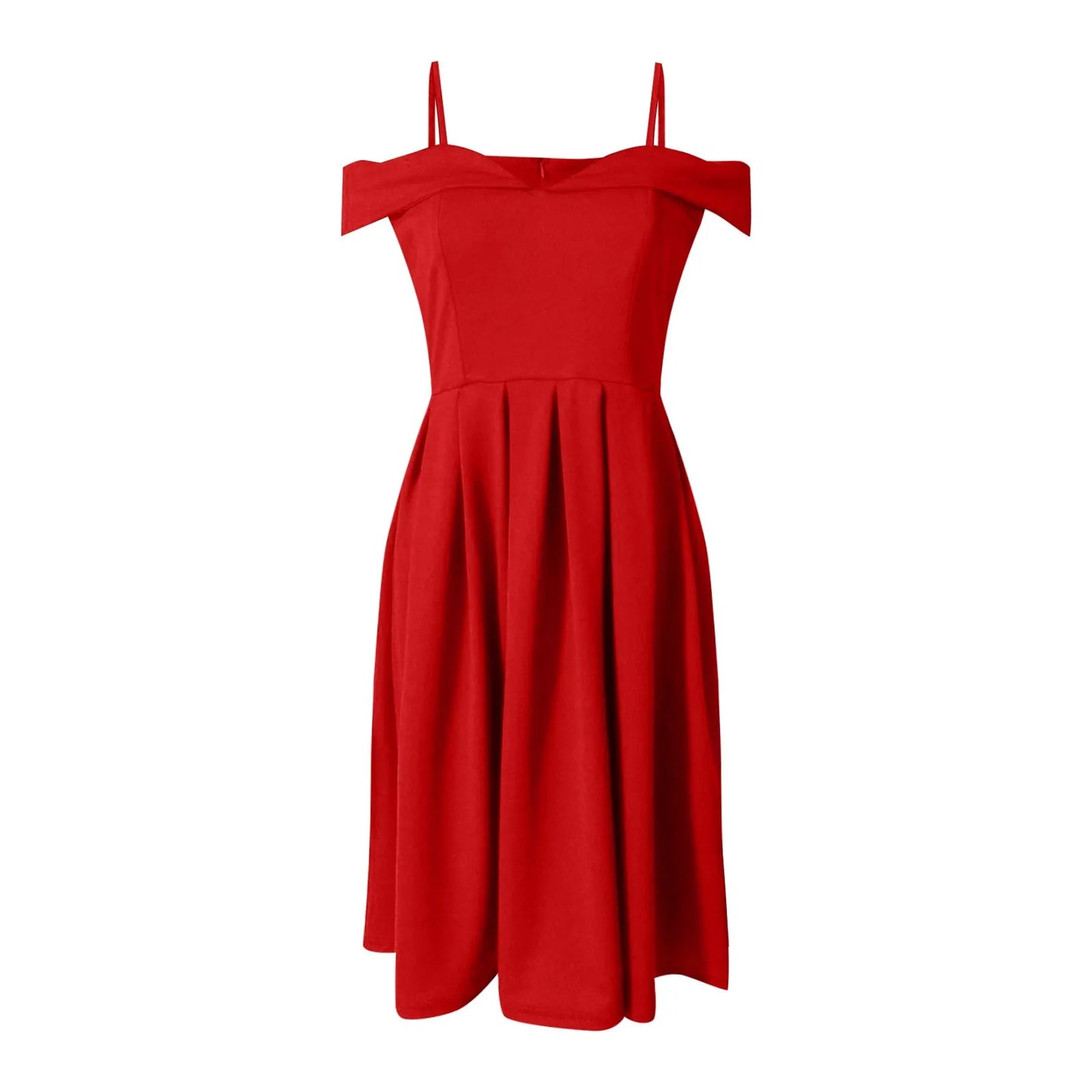 Glam Ruffle Off-Shoulder Dress - Ella fashion