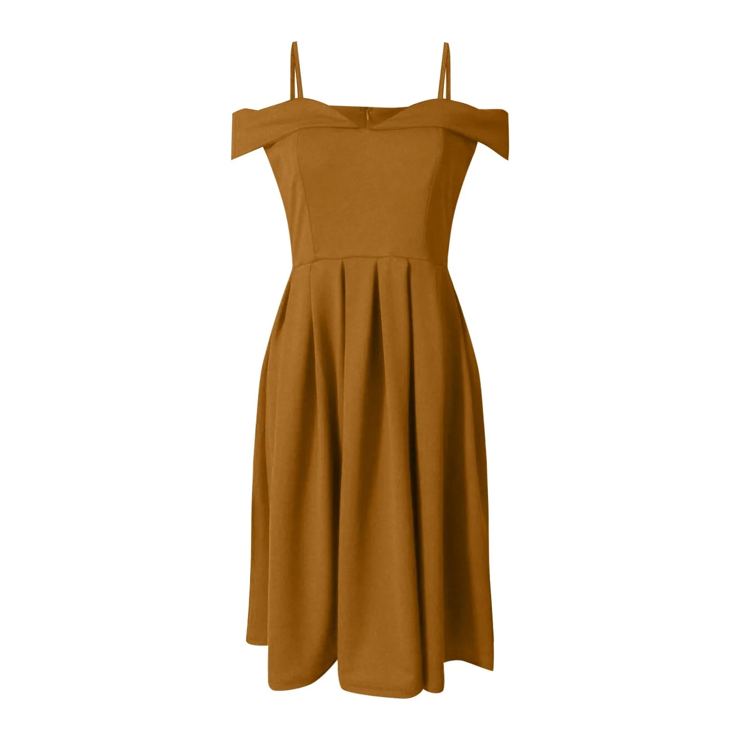 Glam Ruffle Off-Shoulder Dress - Ella fashion
