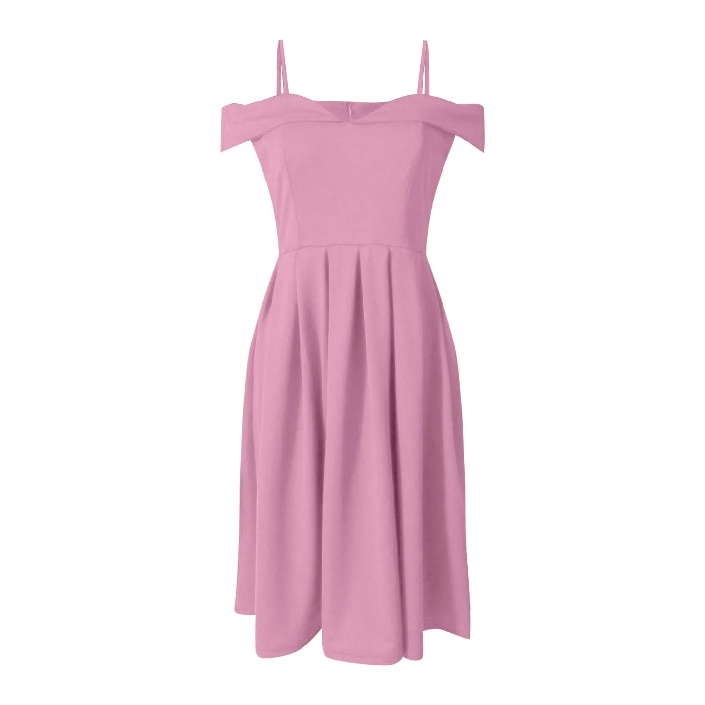 Glam Ruffle Off-Shoulder Dress - Ella fashion