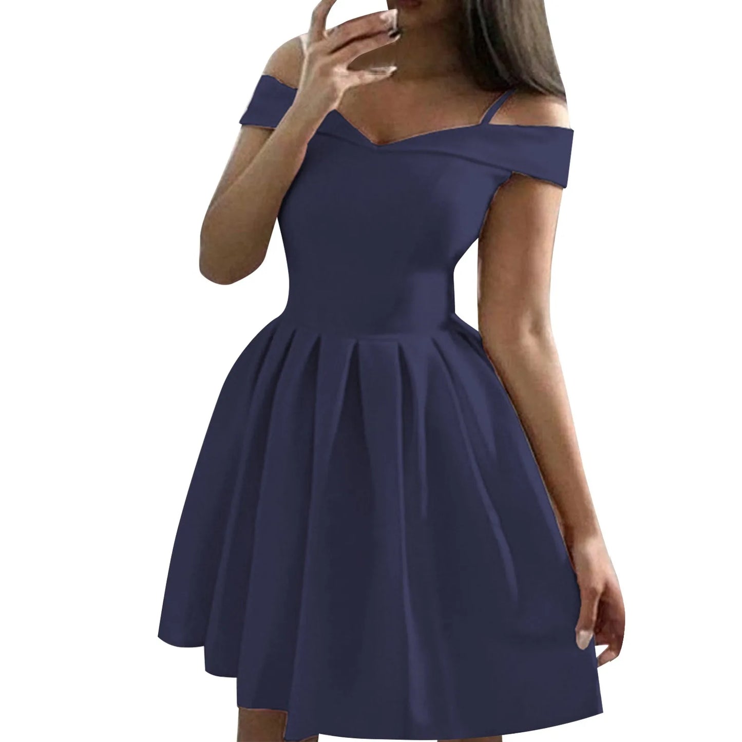 Glam Ruffle Off-Shoulder Dress - Ella fashion