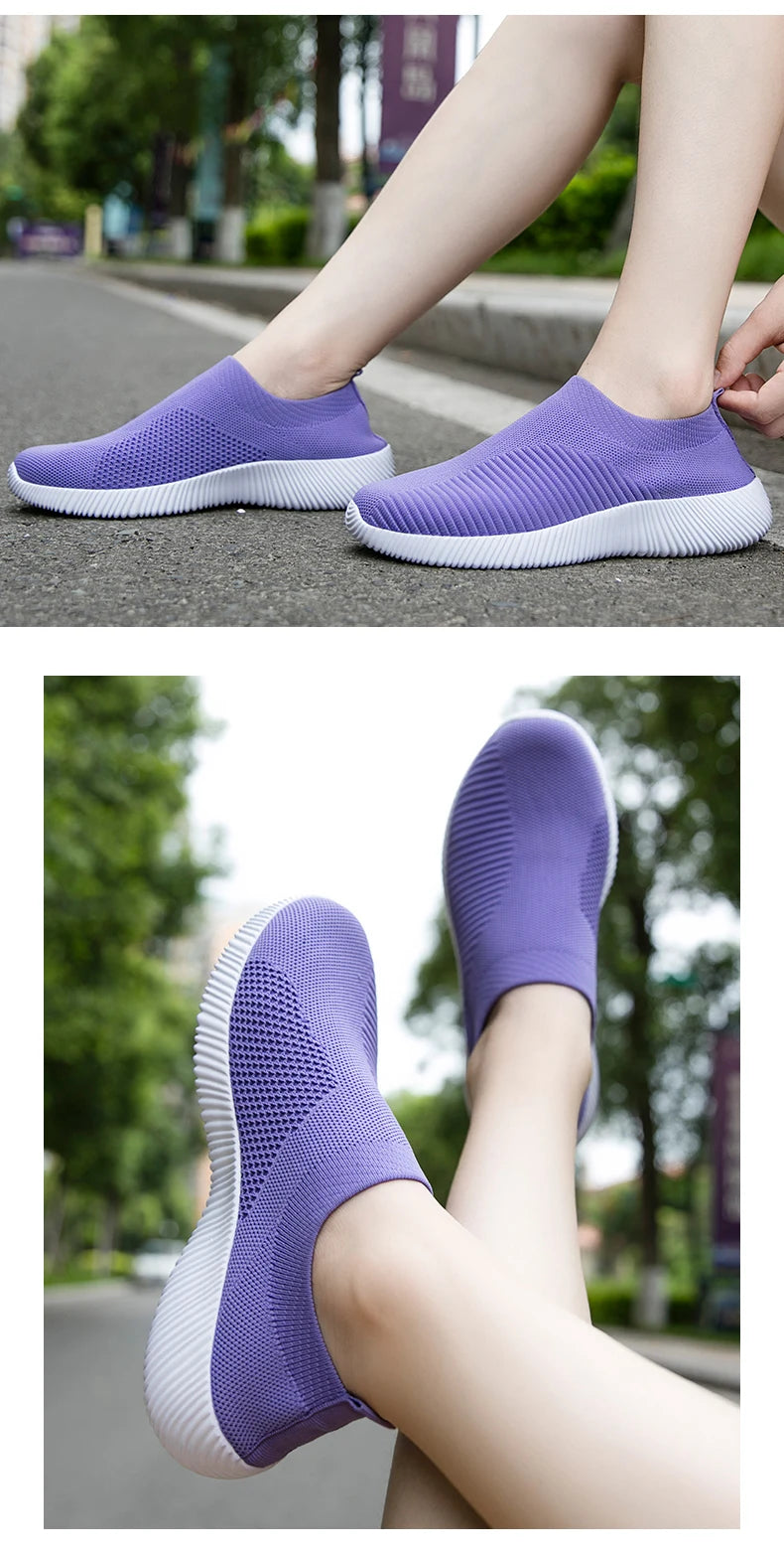 Women's sports shoes without laces
