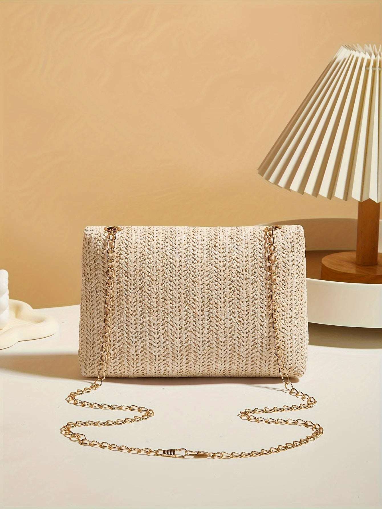 Hand-blown straw bag