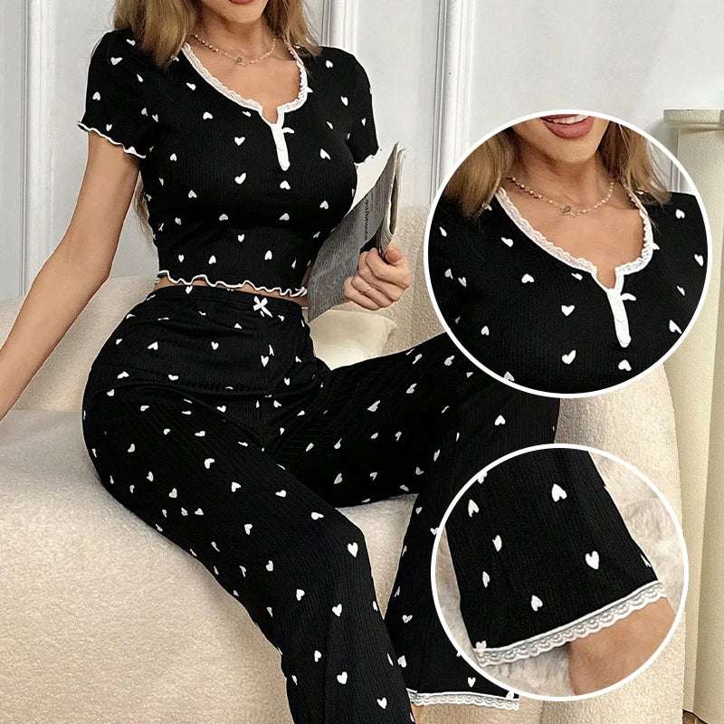 Ladies compliment with lace trim