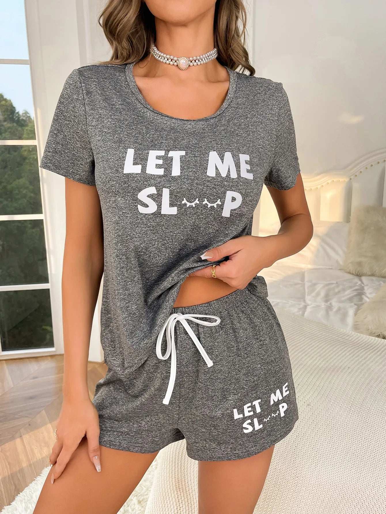 New design women's pajamas, blouse and shorts
