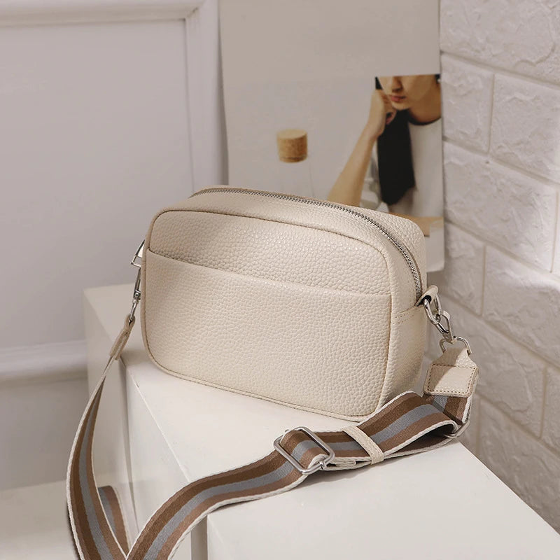 New women's multi-layer PU leather crossbody bag - Ella fashion