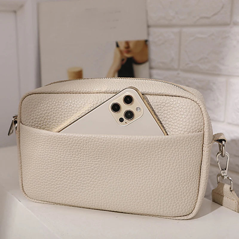 New women's multi-layer PU leather crossbody bag - Ella fashion