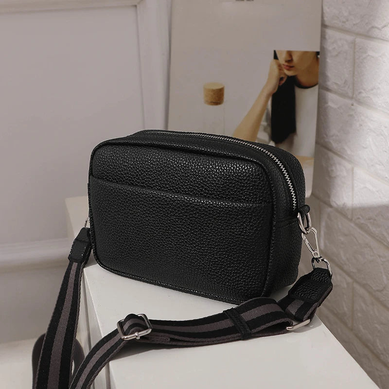 New women's multi-layer PU leather crossbody bag - Ella fashion
