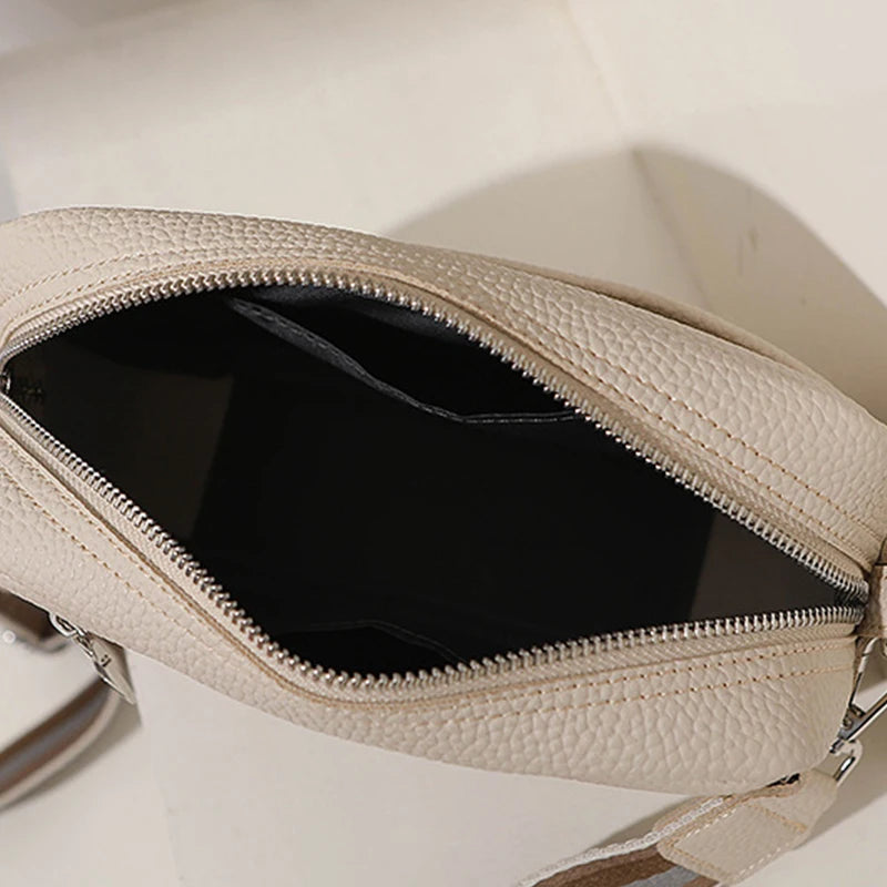 New women's multi-layer PU leather crossbody bag - Ella fashion