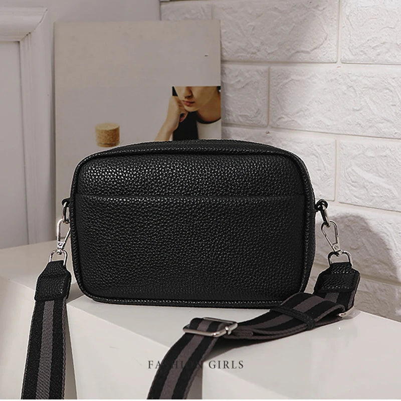 New women's multi-layer PU leather crossbody bag - Ella fashion