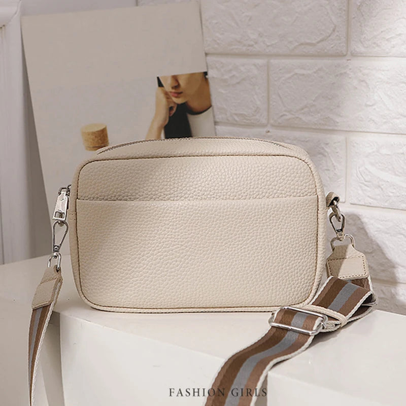 New women's multi-layer PU leather crossbody bag - Ella fashion