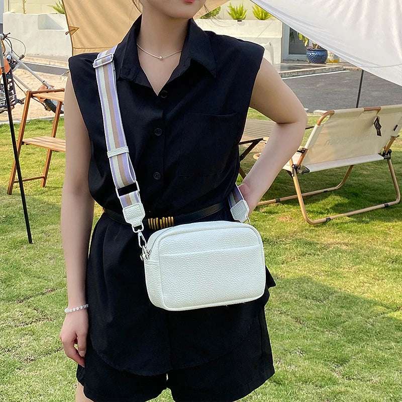 New women's multi-layer PU leather crossbody bag