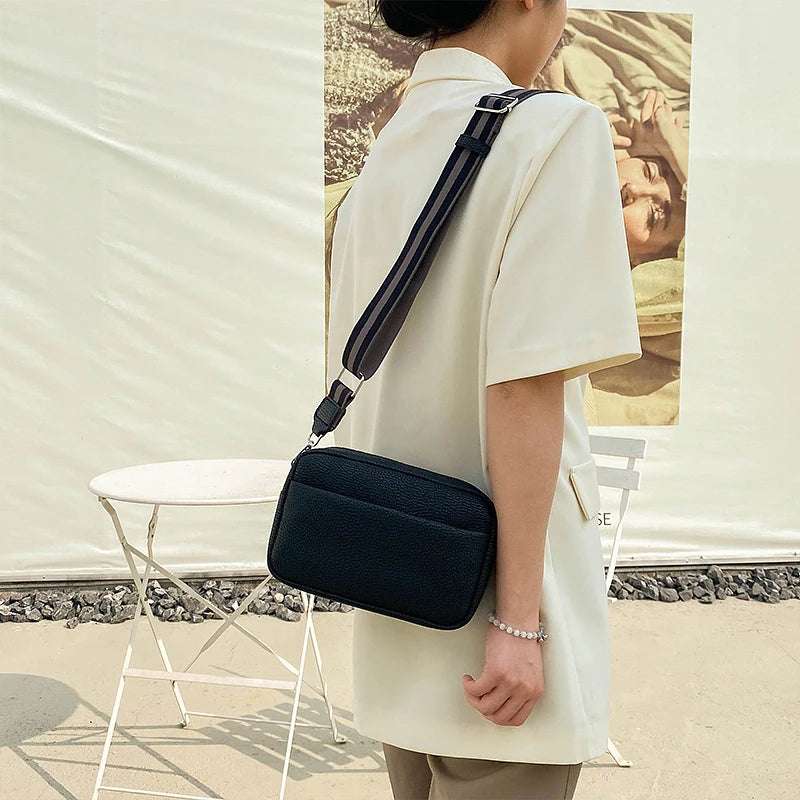 New women's multi-layer PU leather crossbody bag
