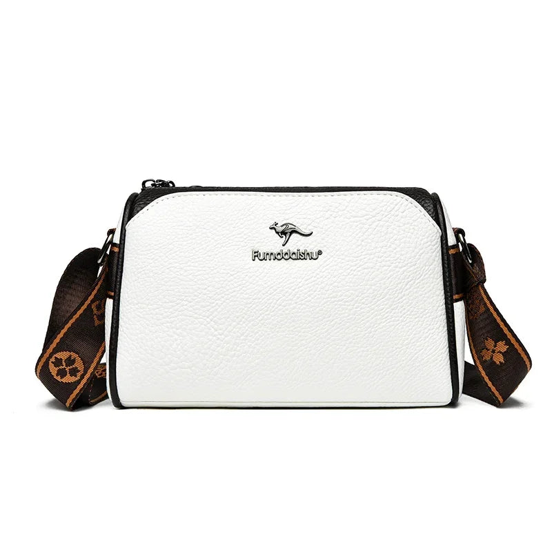 Shoulder bags made of luxurious leather