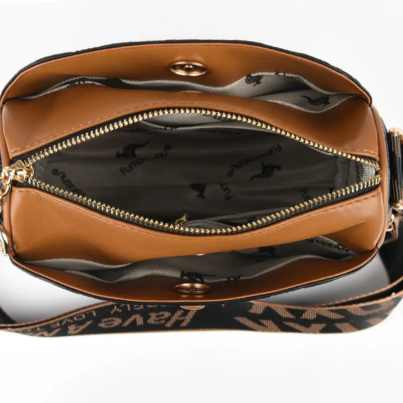 Shoulder bags made of luxurious leather