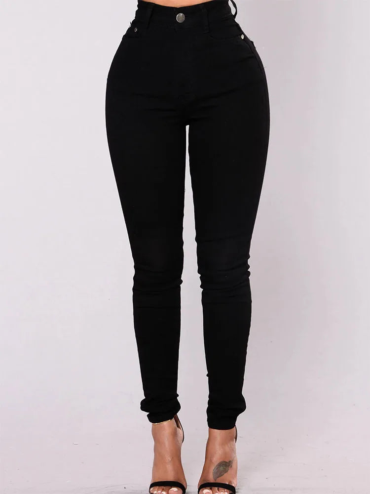 2025 New Women Vintage Denim Skinny Jeans Pants