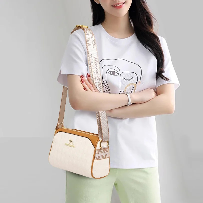 Shoulder bags made of luxurious leather
