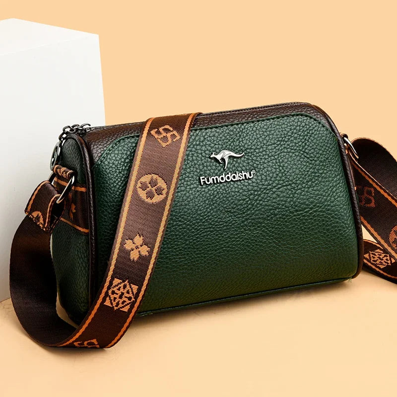Shoulder bags made of luxurious leather