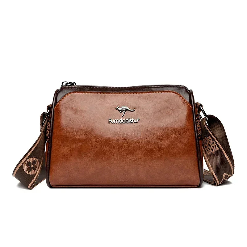 Shoulder bags made of luxurious leather