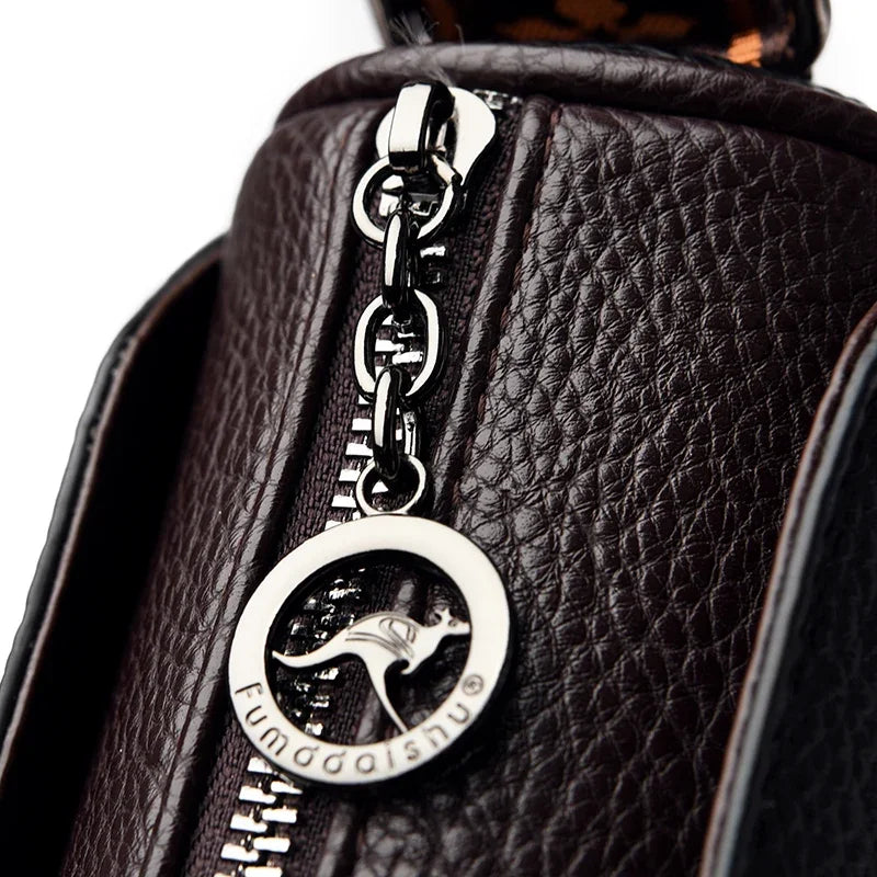 Shoulder bags made of luxurious leather