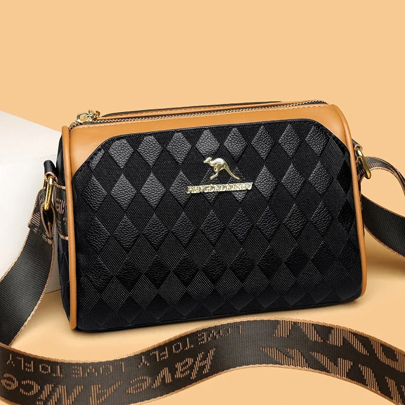 Shoulder bags made of luxurious leather