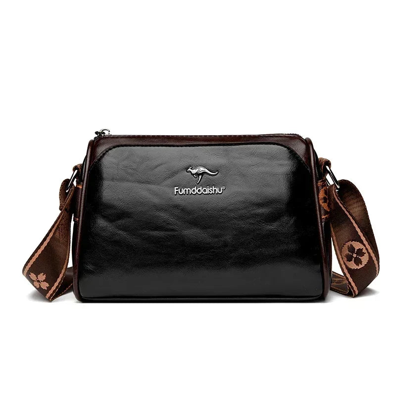 Shoulder bags made of luxurious leather