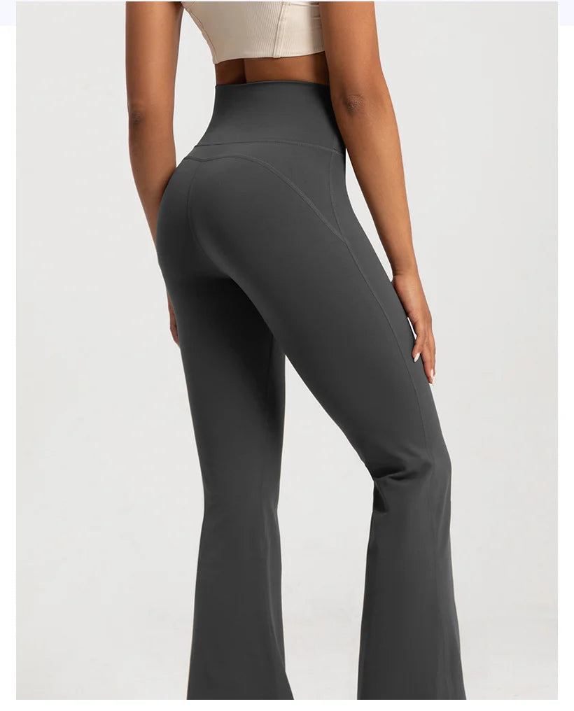 Women's yoga pants with a wide leg