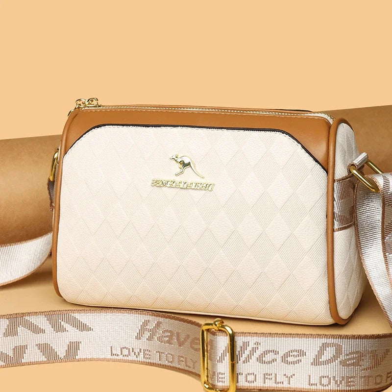 Shoulder bags made of luxurious leather