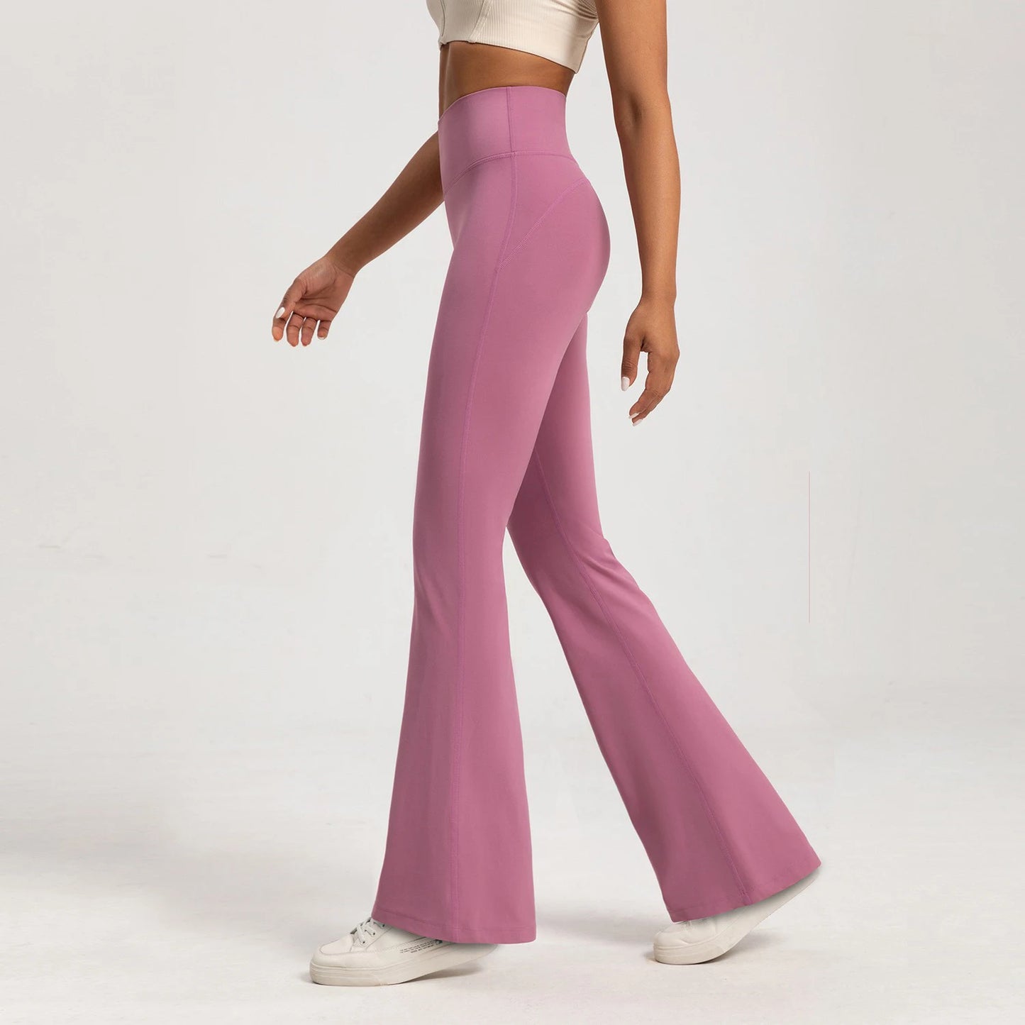 Women's yoga pants with a wide leg