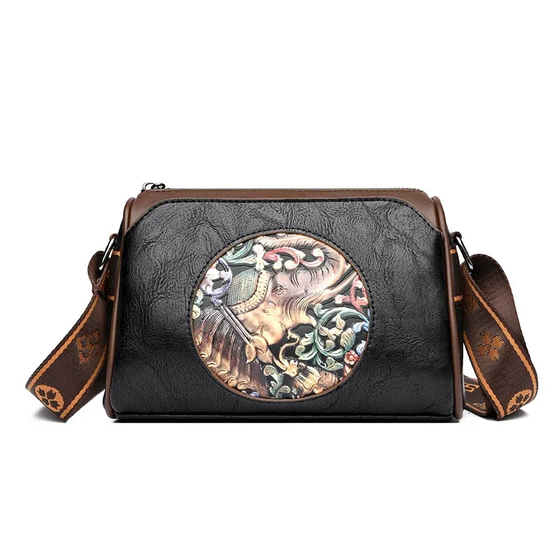 Shoulder bags made of luxurious leather