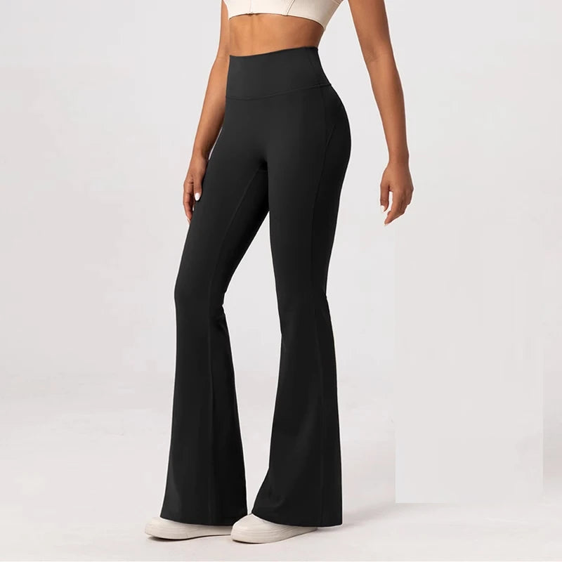 Women's yoga pants with a wide leg