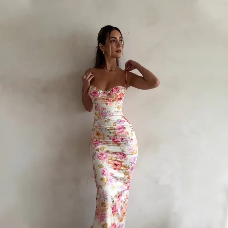 Short summer spaghetti dress - Ella fashion