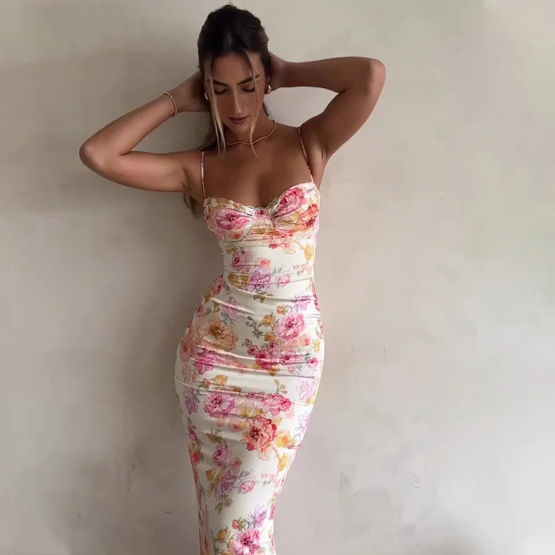 Short summer spaghetti dress - Ella fashion