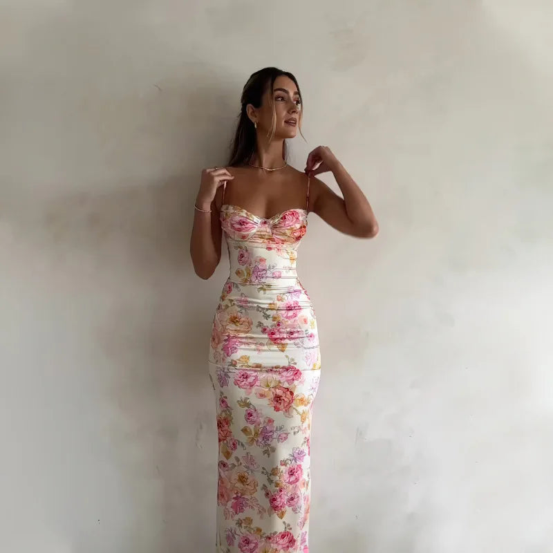 Short summer spaghetti dress - Ella fashion