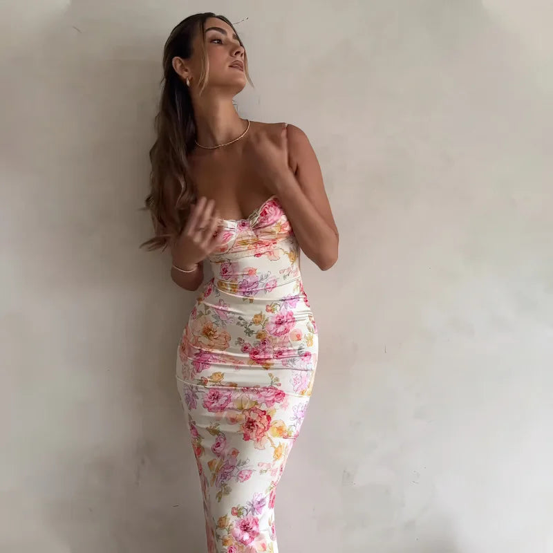 Short summer spaghetti dress - Ella fashion