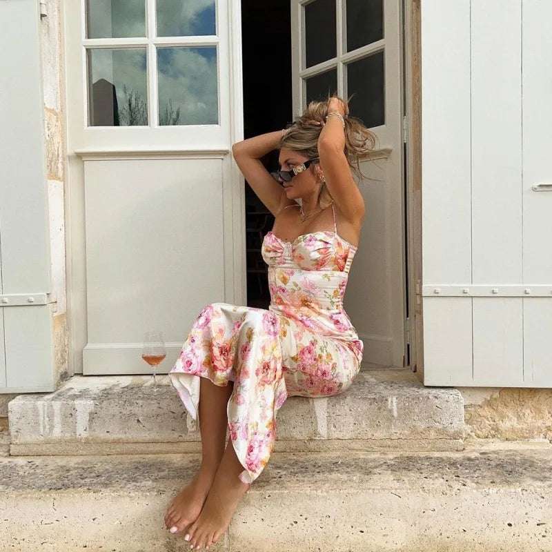 Short summer spaghetti dress