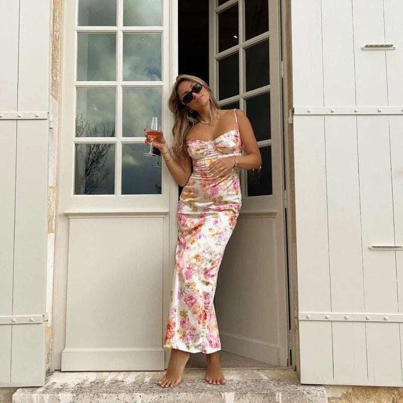 Short summer spaghetti dress
