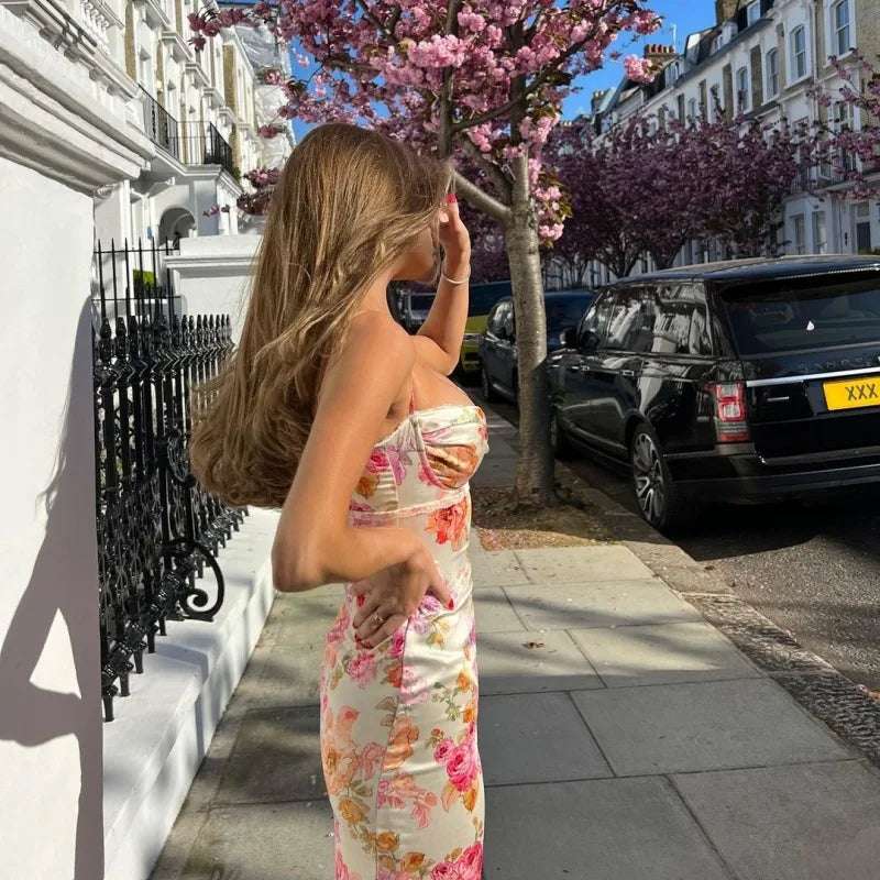 Short summer spaghetti dress