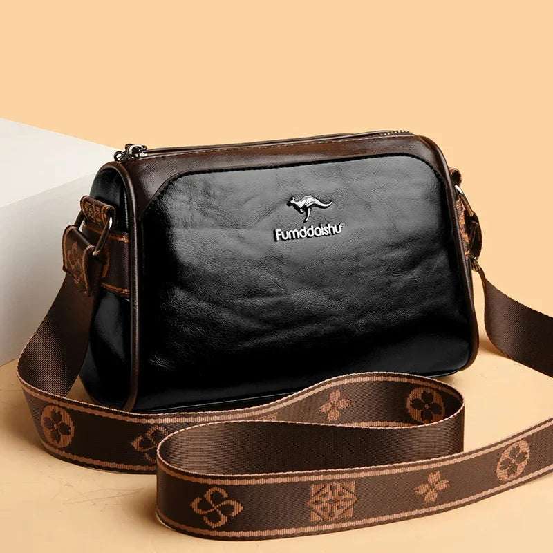 Shoulder bags made of luxurious leather