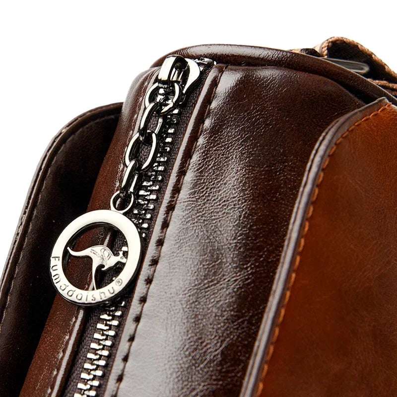 Shoulder bags made of luxurious leather