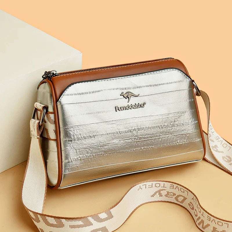 Shoulder bags made of luxurious leather