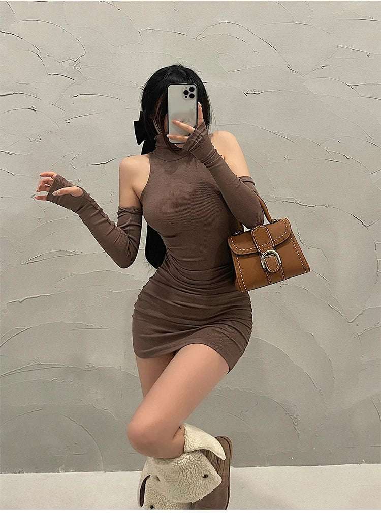 Sleek Pleat Bodycon