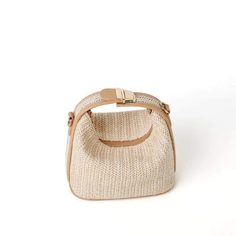 Small handbag made of straw - Ella fashion