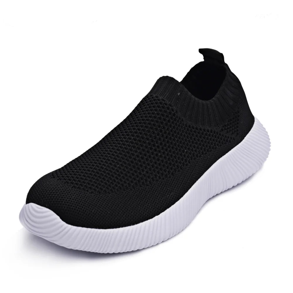 SockStride Women's Slip-On Sneakers - Breathable Mesh Athletic Shoes - Ella fashion