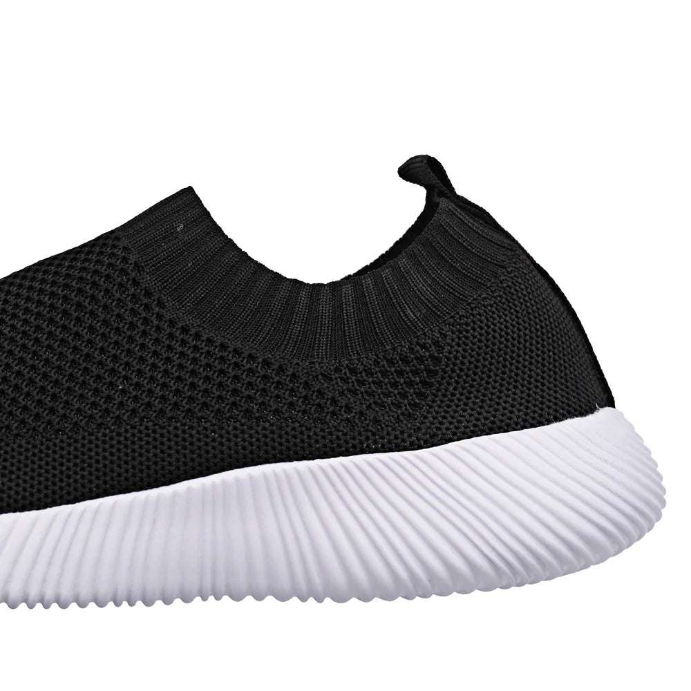 SockStride Women's Slip-On Sneakers - Breathable Mesh Athletic Shoes